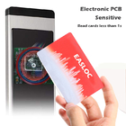 Fechadura eletrônica de aço inoxidável RFID Chave de fechadura de porta de hotel com codificador de cartão