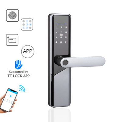 Fechadura de porta inteligente biométrica digital 5 em 1 com 4 pilhas AA
