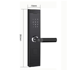 Porta de carregamento USB Fechadura de porta com impressão digital para casa Fechadura de porta sem chave com App TT Lock