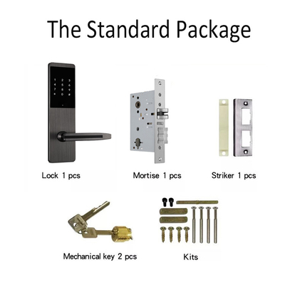 Segurança Bluetooth Smart Keypad Lock TTlock App Door Lock para Apartamento Home Office