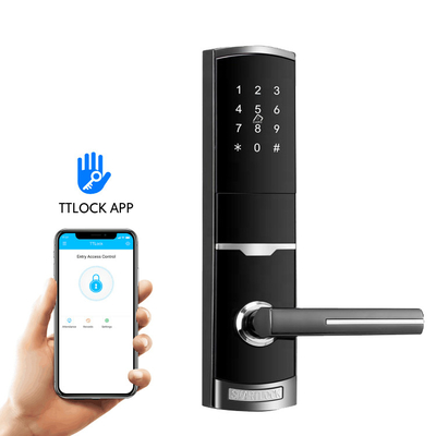 Bloqueio de senha de liga de zinco Bloqueio eletrônico de porta inteligente com aplicativo TTlock Tuya