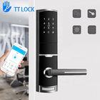 Fechadura da porta da senha da fechadura da porta de Smart do apartamento do cartão do App de TTlock com a bateria do AA de 4 PCes