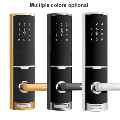 4 em 1 entrada sem chave senha apartamento fechadura de porta inteligente com 4pcs bateria AA
