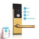 Fechadura de porta inteligente BLE de apartamento com chave e cartão de senha
