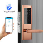 Cartão inteligente de aço inoxidável Password Apartamento Smart Door Lock com aplicativo TTlock