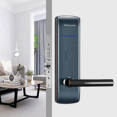 Fechaduras eletrônicas de hotel de liga de zinco de cor dourada com codificador de cartão para apartamento de hotel de motel