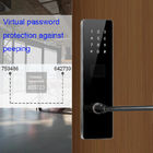 Cores pretas Bluetooth TTlock Password Fechaduras eletrônicas de portas inteligentes para apartamentos