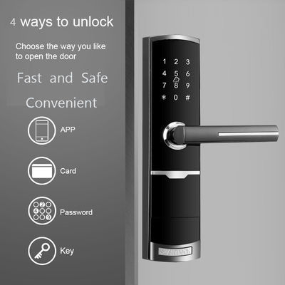 Cor dourada controle remoto Smart Keypad Fechadura de porta com TTlock app Card Key