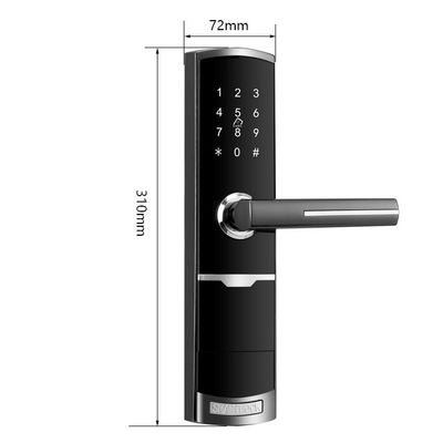Cor dourada controle remoto Smart Keypad Fechadura de porta com TTlock app Card Key