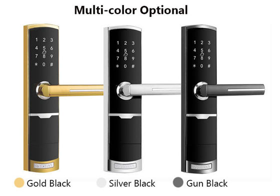 Cor dourada controle remoto Smart Keypad Fechadura de porta com TTlock app Card Key