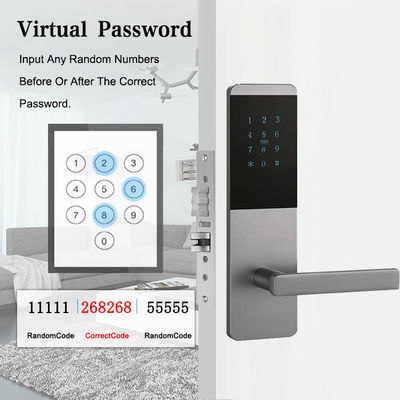 4 em 1 Password App Controlado Keyless Digital Door Lock com touch screen