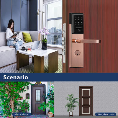 Aço inoxidável 6068 Mortise TTlock App controlada fechadura de porta com teclado inteligente