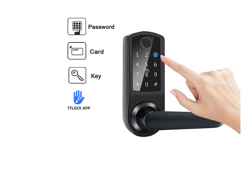 Fechadura da porta do teclado numérico do écran sensível de TTlock da fechadura da porta da senha da impressão digital de Bluetooth