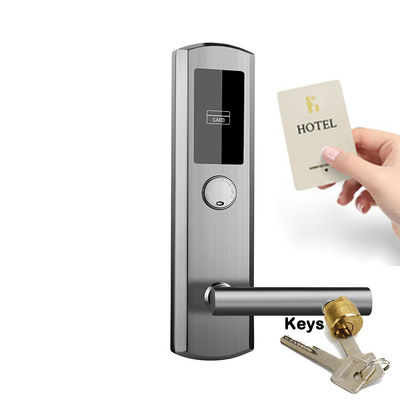 Punho eletrônico do cartão chave da porta do sistema do fechamento do hotel de SUS304 Smart RFID